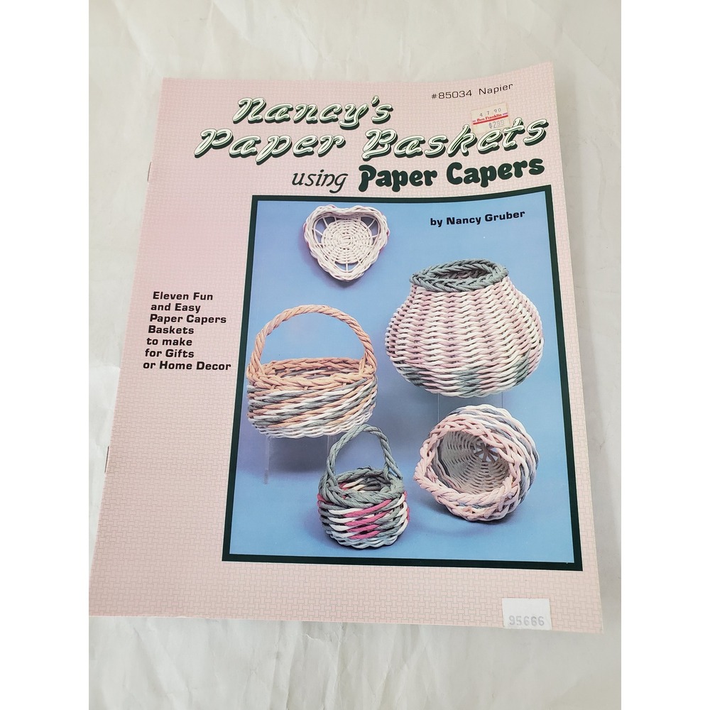 Nancy's Paper Baskets Using Paper‎ Capers Craft Book Nancy Gruber 1989 Napier